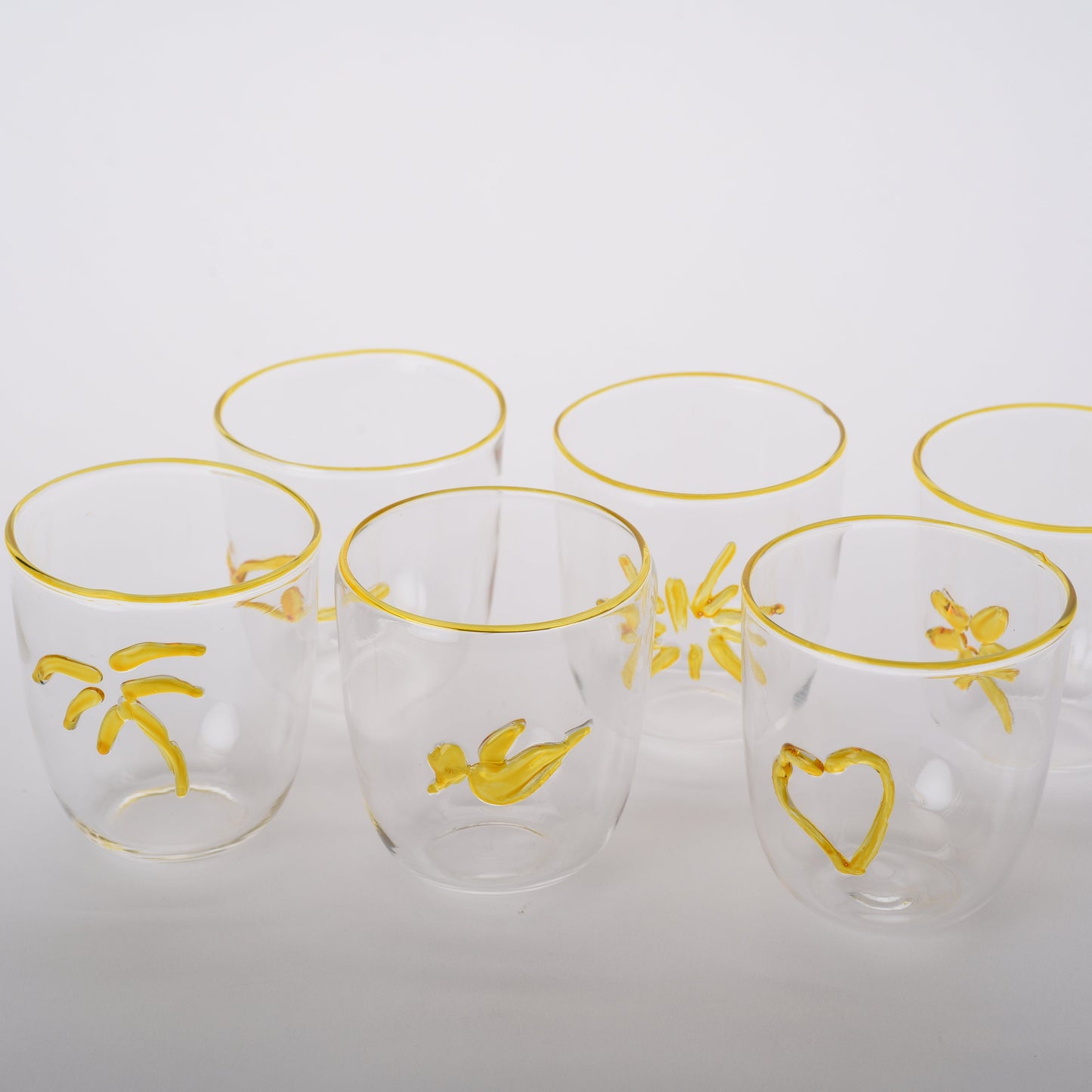 Glass Coffee/Tea cups (set of 6)