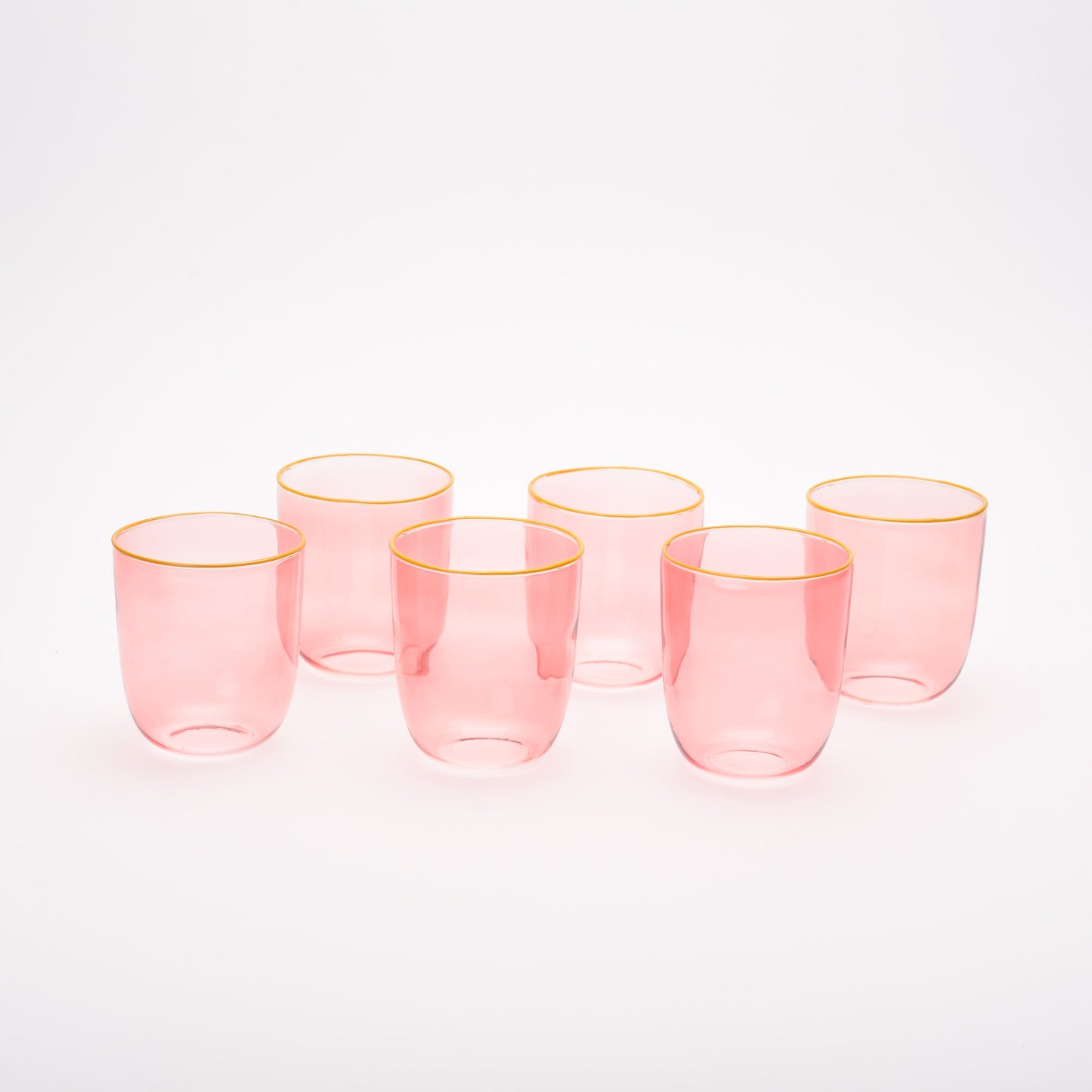 colored tumbler set of 6