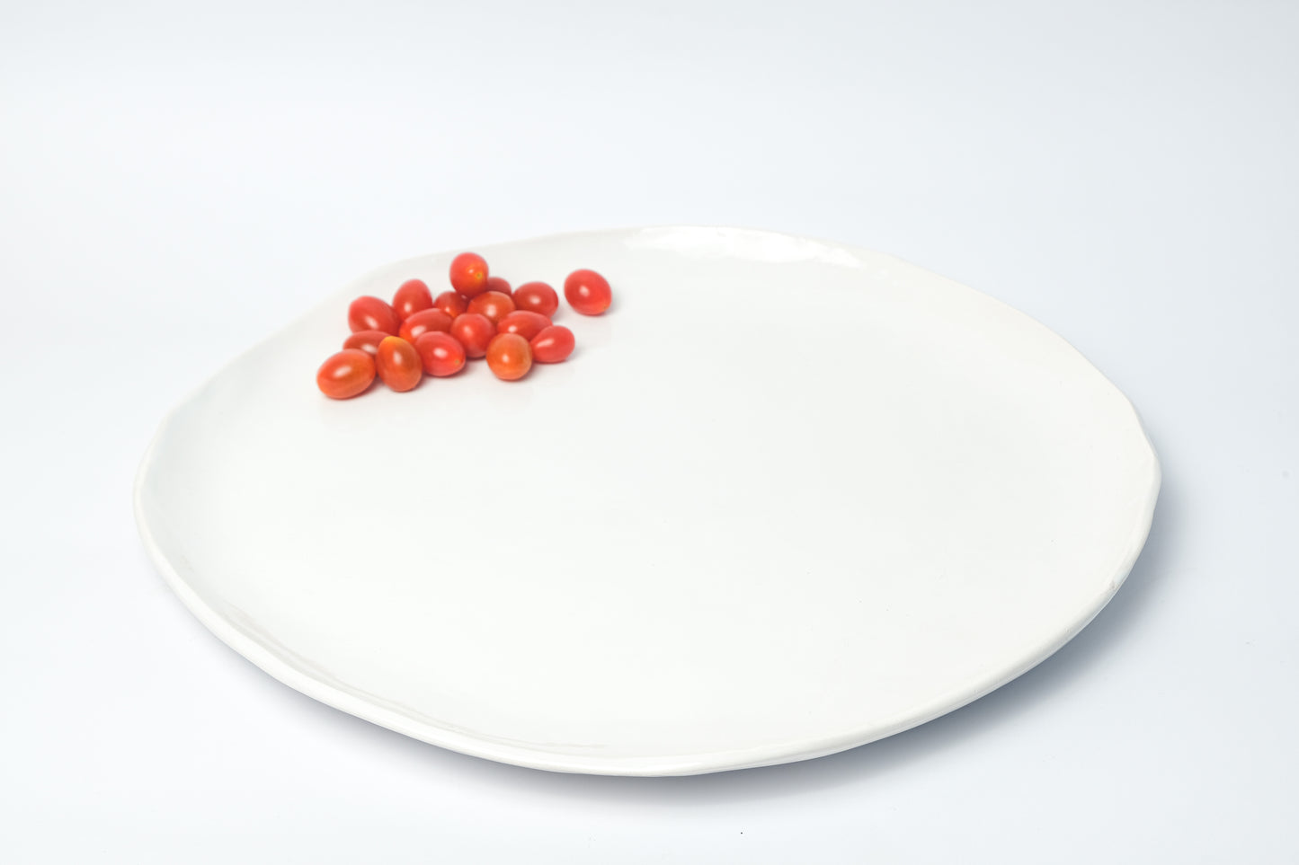 ceramic 50cm round flat serving dish