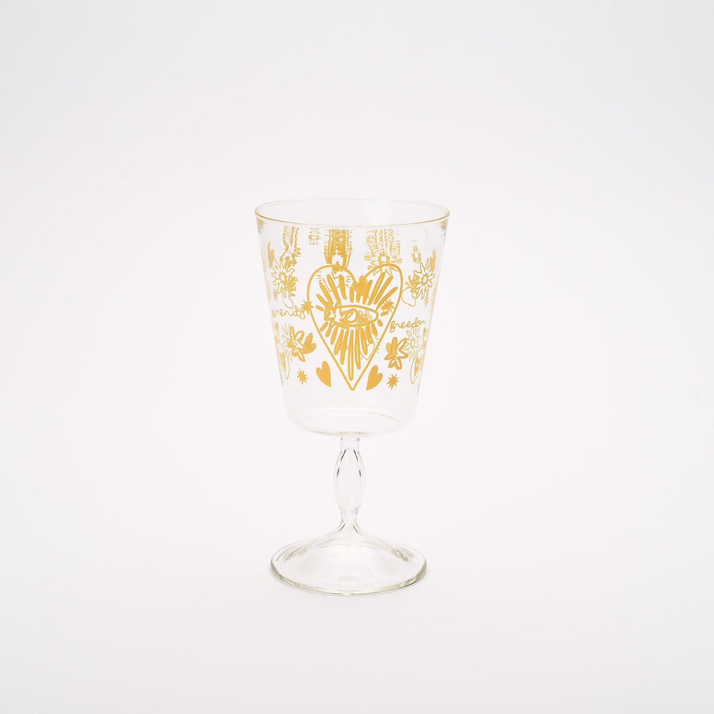 Stem Glass Printed -set of 4
