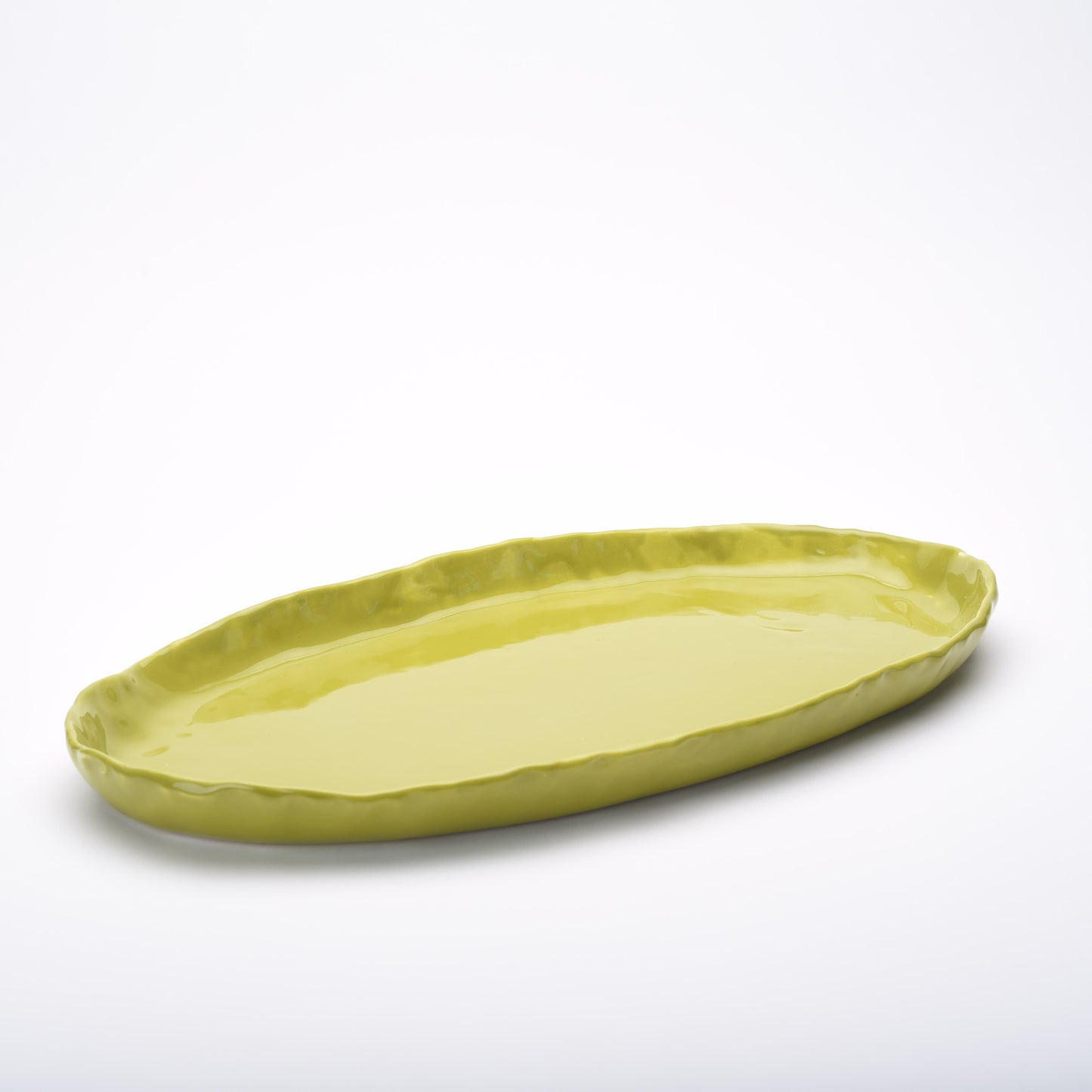 ceramic large oval flat platter