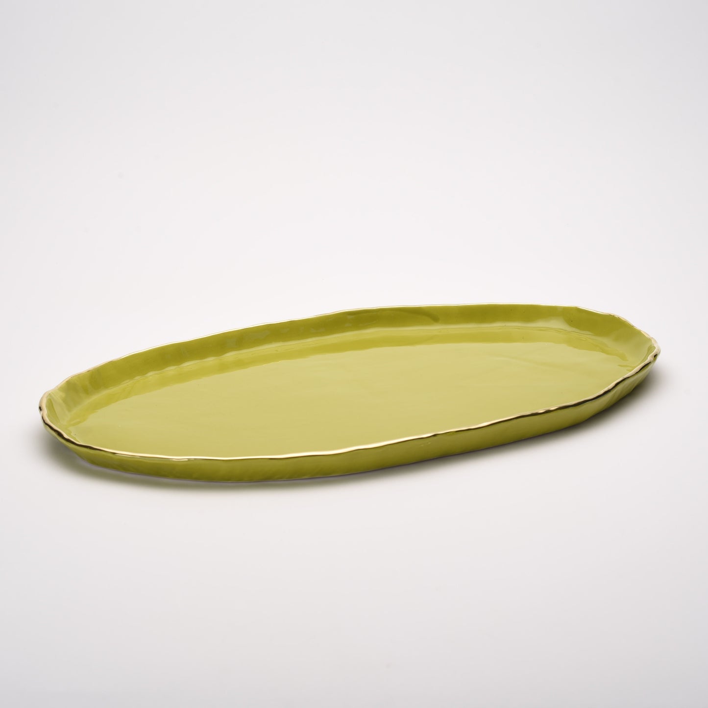ceramic large oval flat platter