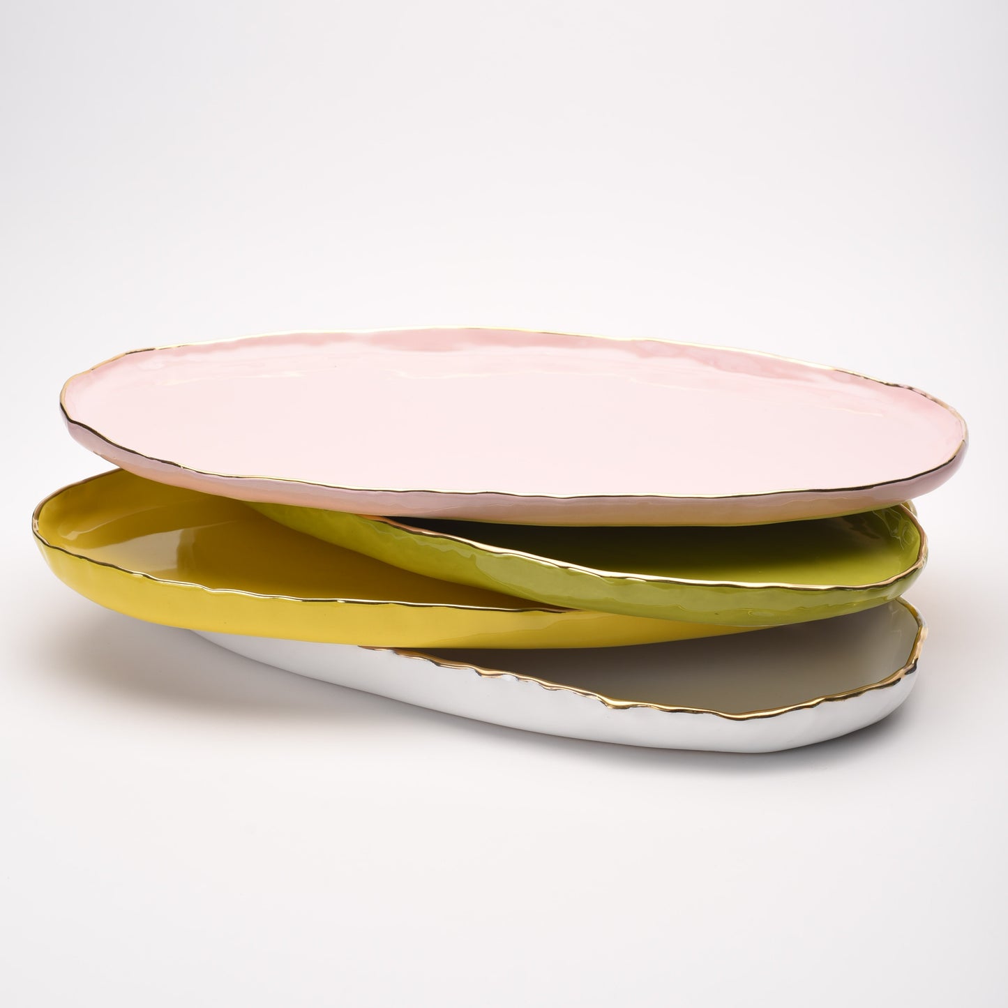 ceramic large oval flat platter