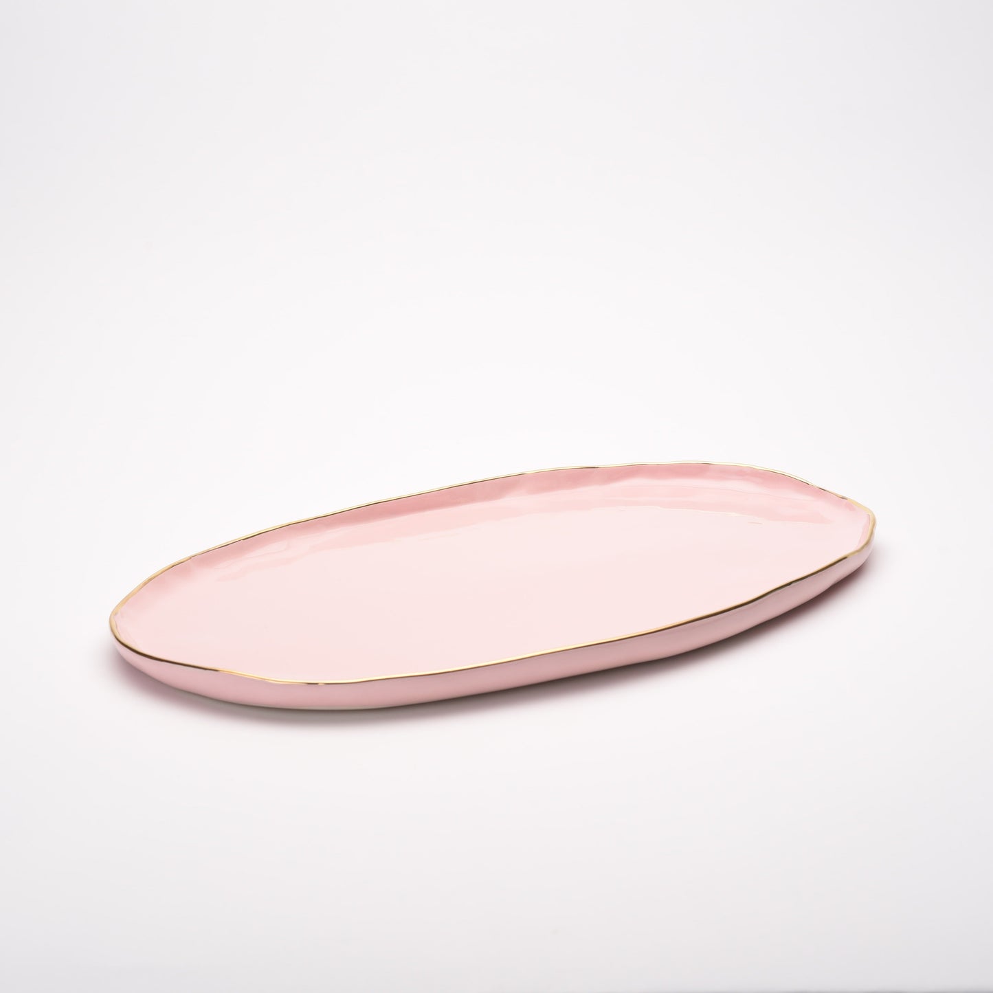 ceramic large oval flat platter