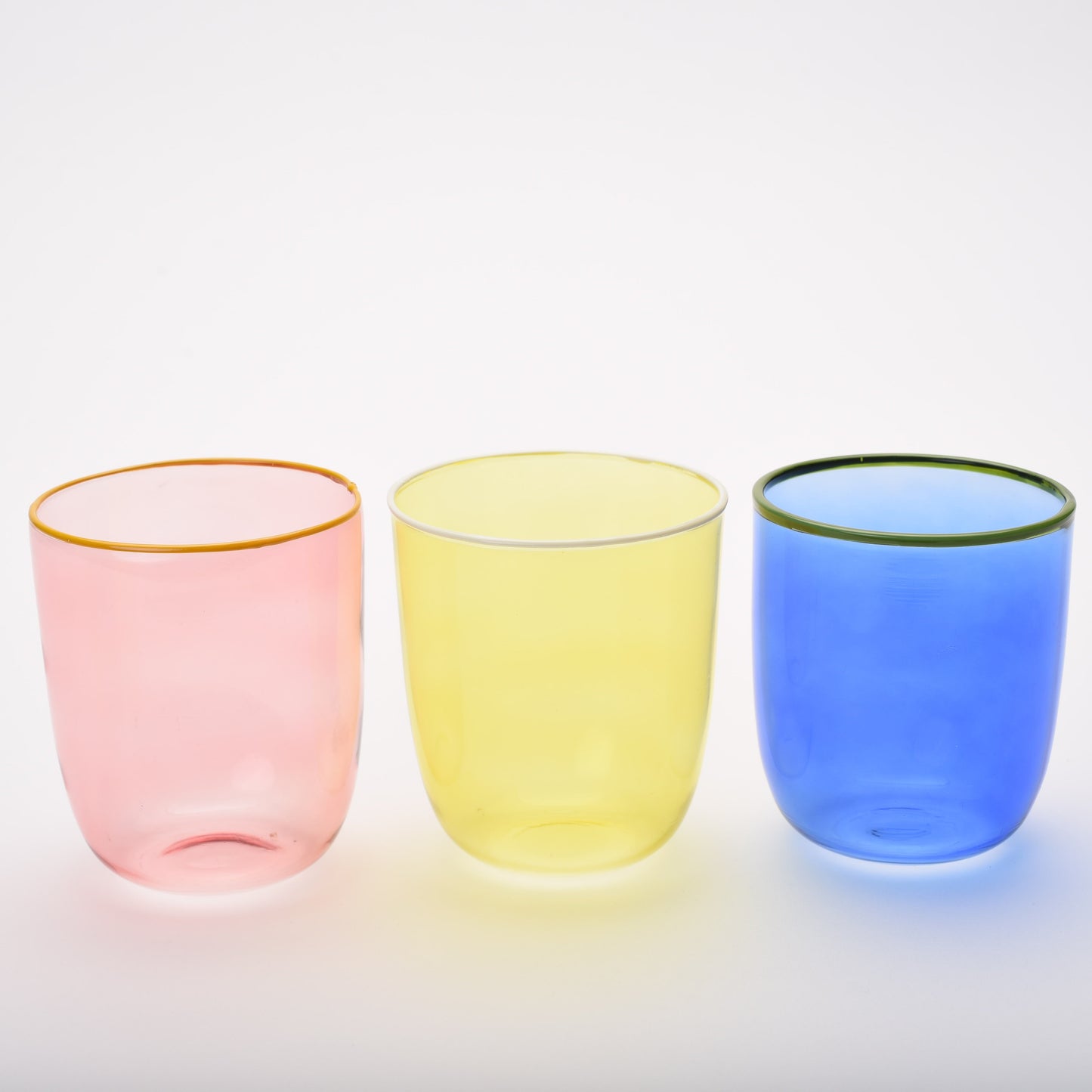 colored tumbler set of 6
