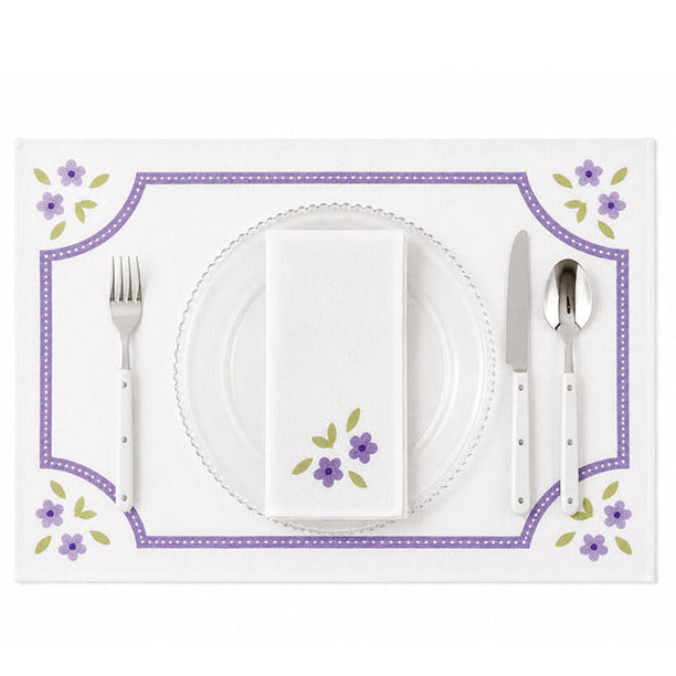 Purple Rosalie Napkin