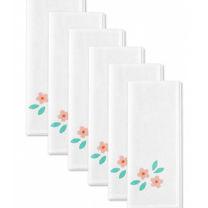 Teal Rosalie Napkin