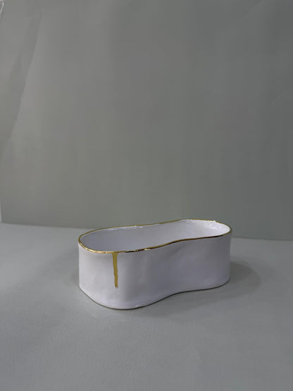 Ceramic oval bowl - small