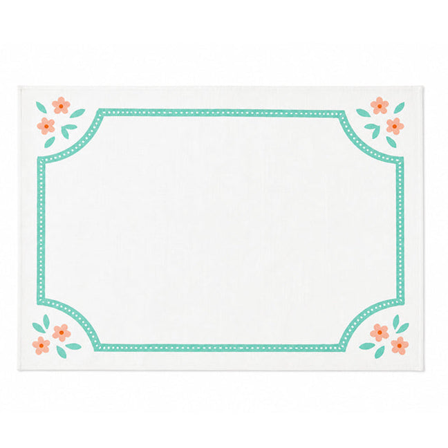 Teal Rosalie Placemat