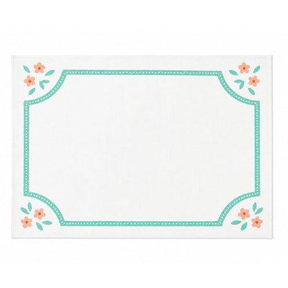 Teal Rosalie Placemat