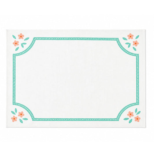 Teal Rosalie Placemat