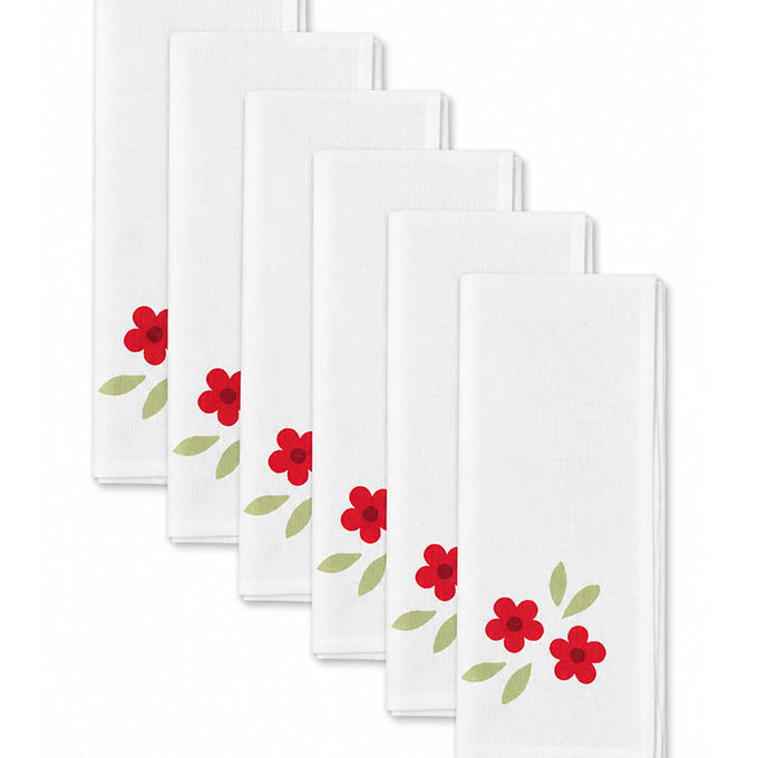 Red Rosalie Napkin