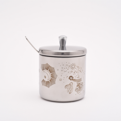 Condiment Pot with Spoon