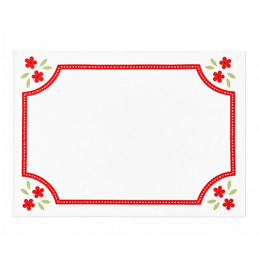 Red Rosalie Placemat