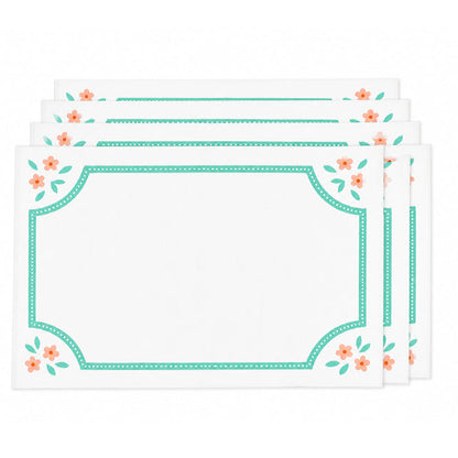 Teal Rosalie Placemat