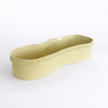 Textured Oval Thin Bowl