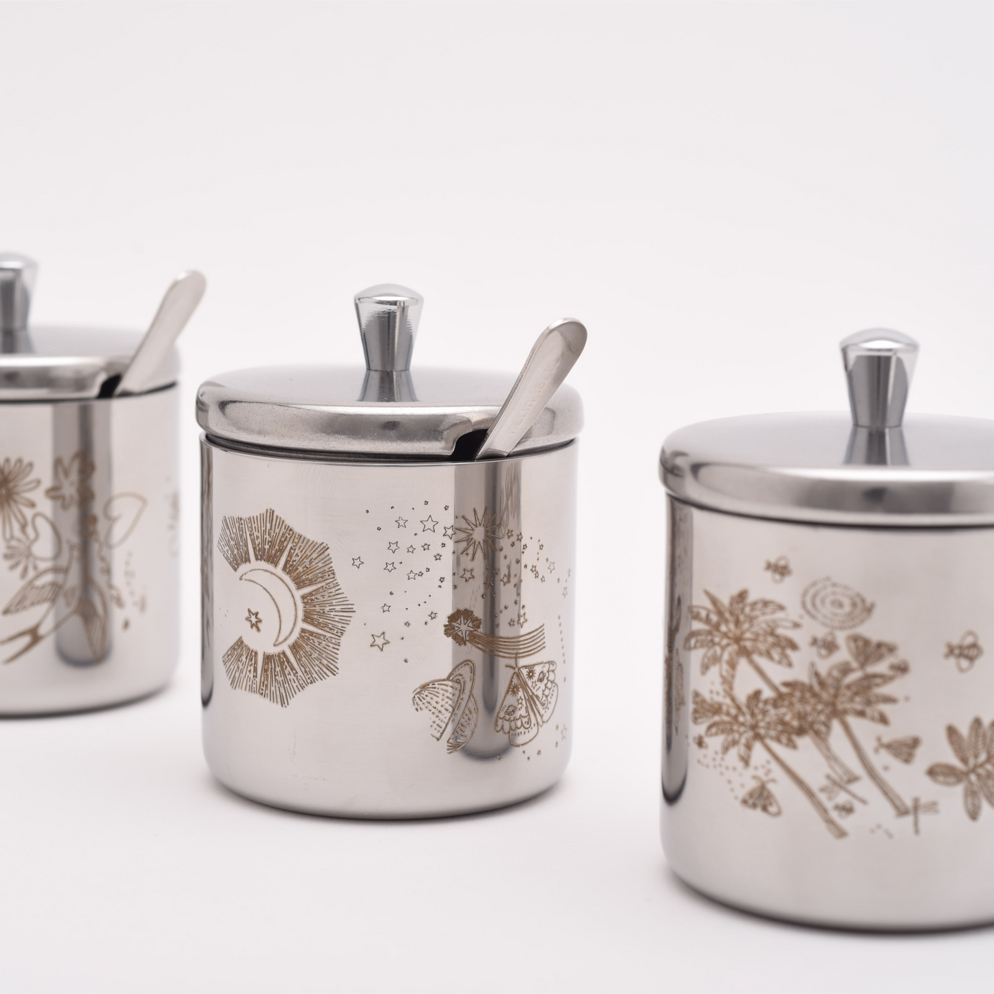 Condiment Pot with Spoon