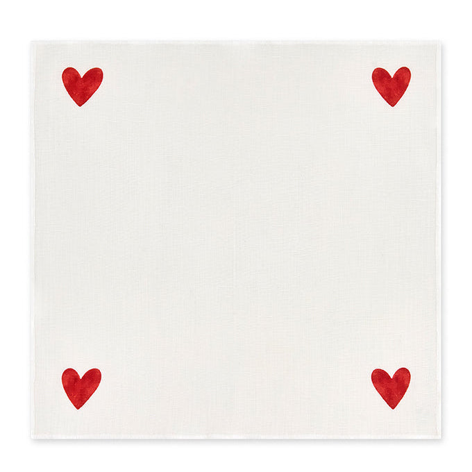 Frosted Heart Napkin