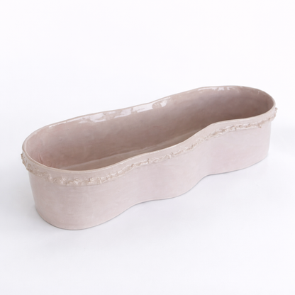 Textured Oval Thin Bowl