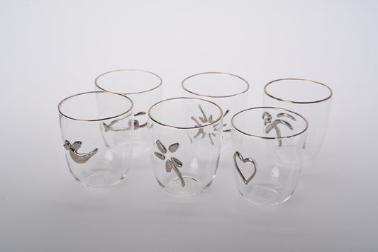 Glass Coffee/Tea cups (set of 6)