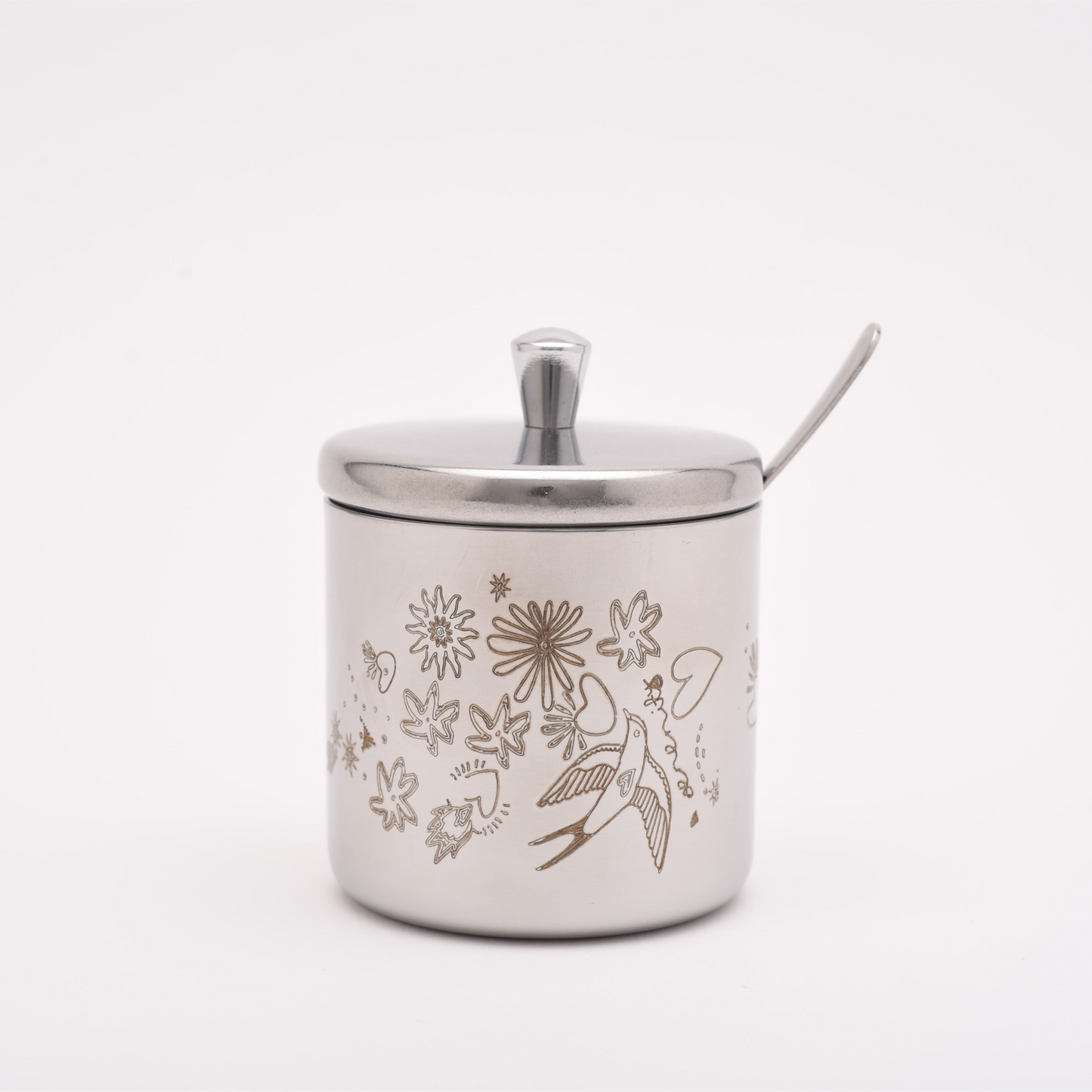 Condiment Pot with Spoon