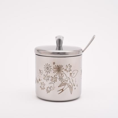 Condiment Pot with Spoon