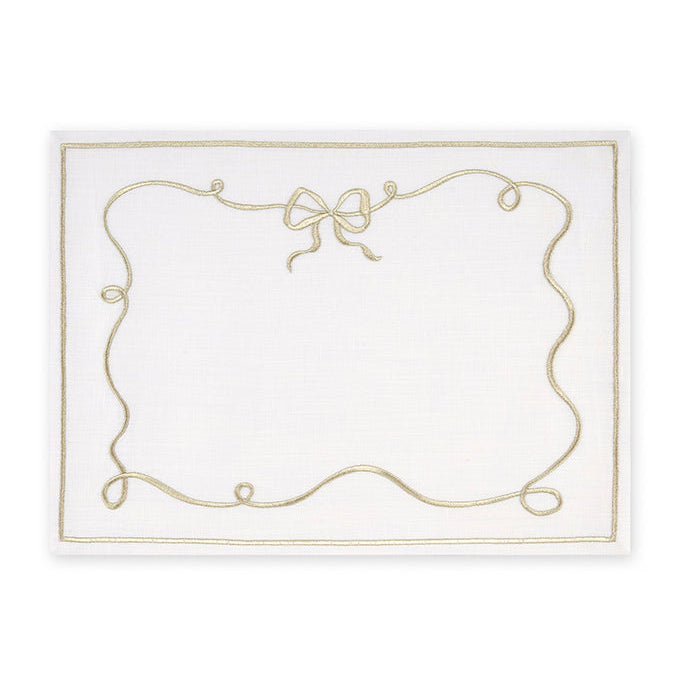 Gold Bow Charm Placemat