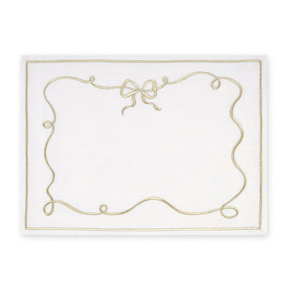 Gold Bow Charm Placemat