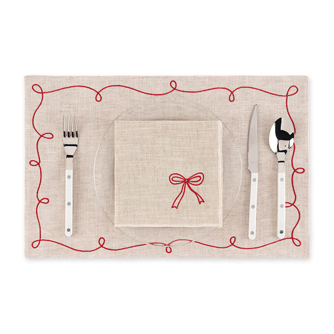 Red Jollie Bow Napkin