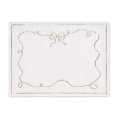 Silver Bow Charm Placemat