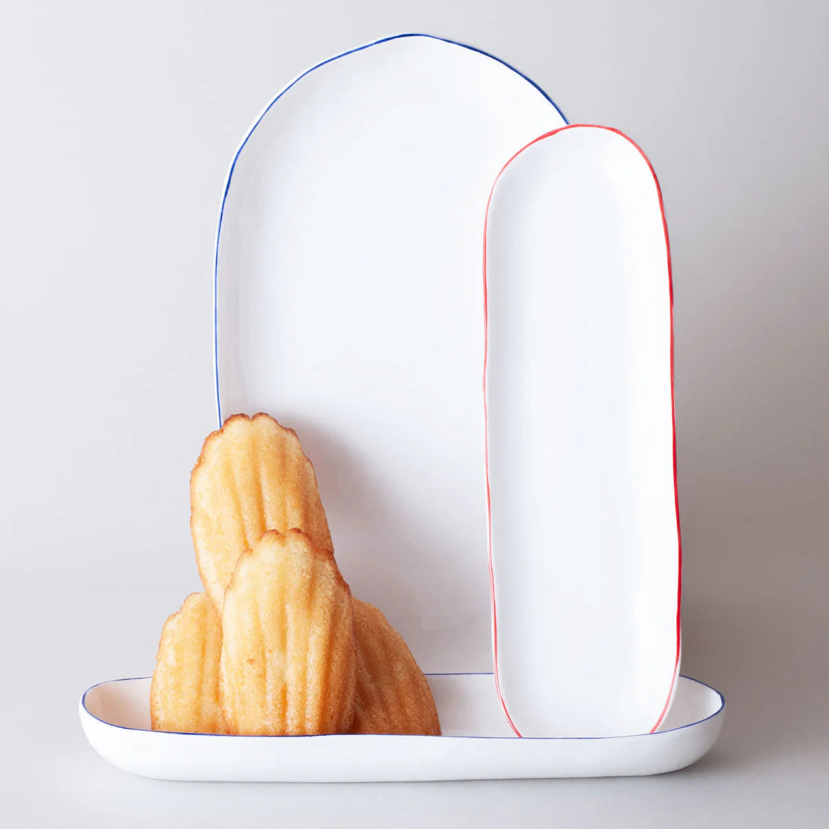 Feldspar- Oblong Small Serving Flat Bowl