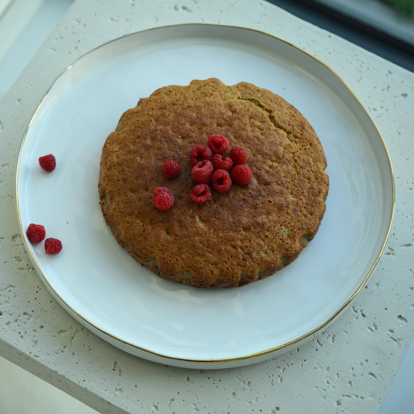 ceramic large flat round platter