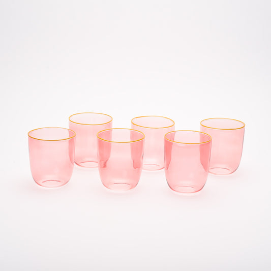 colored tumbler set of 6