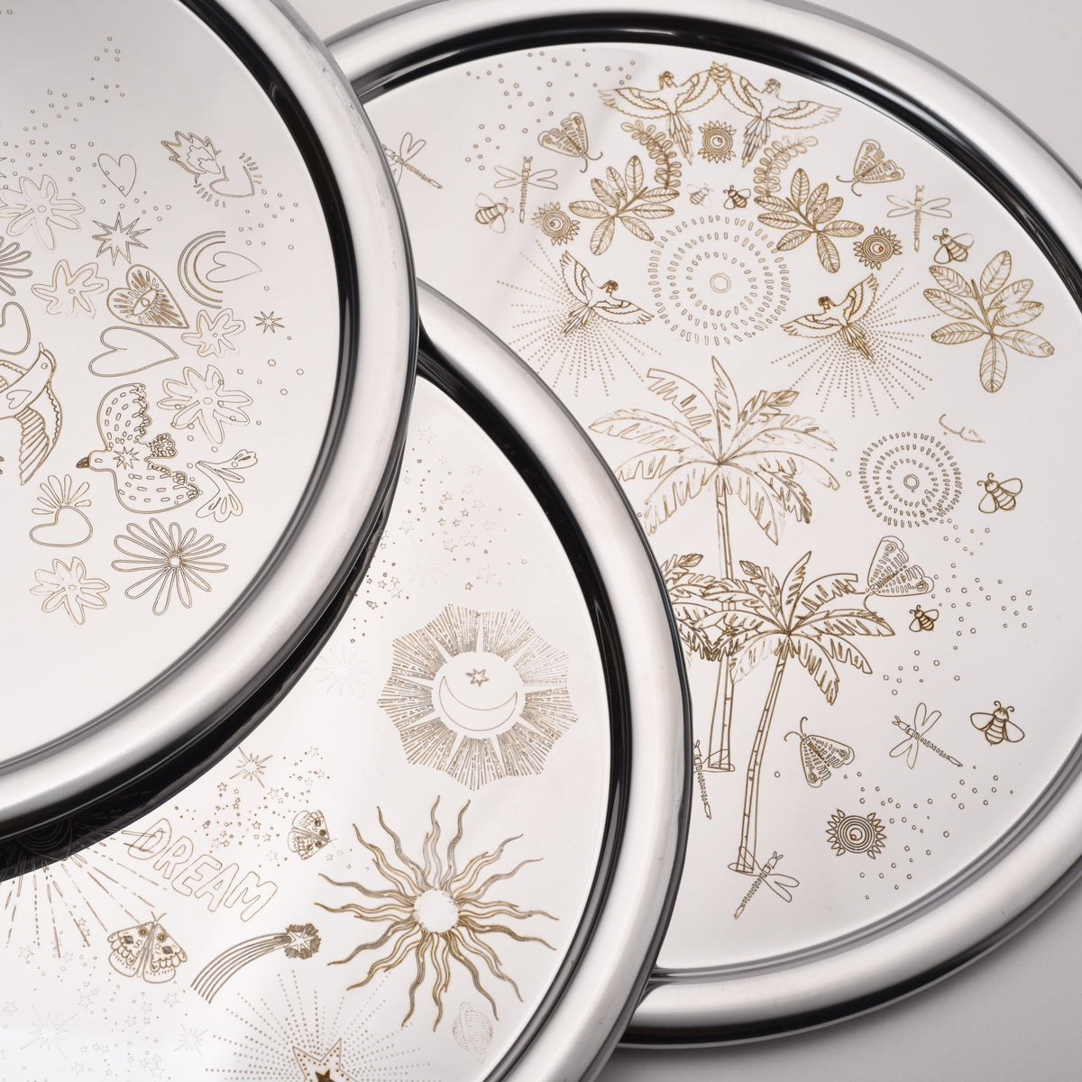 Round Tray- Tropical