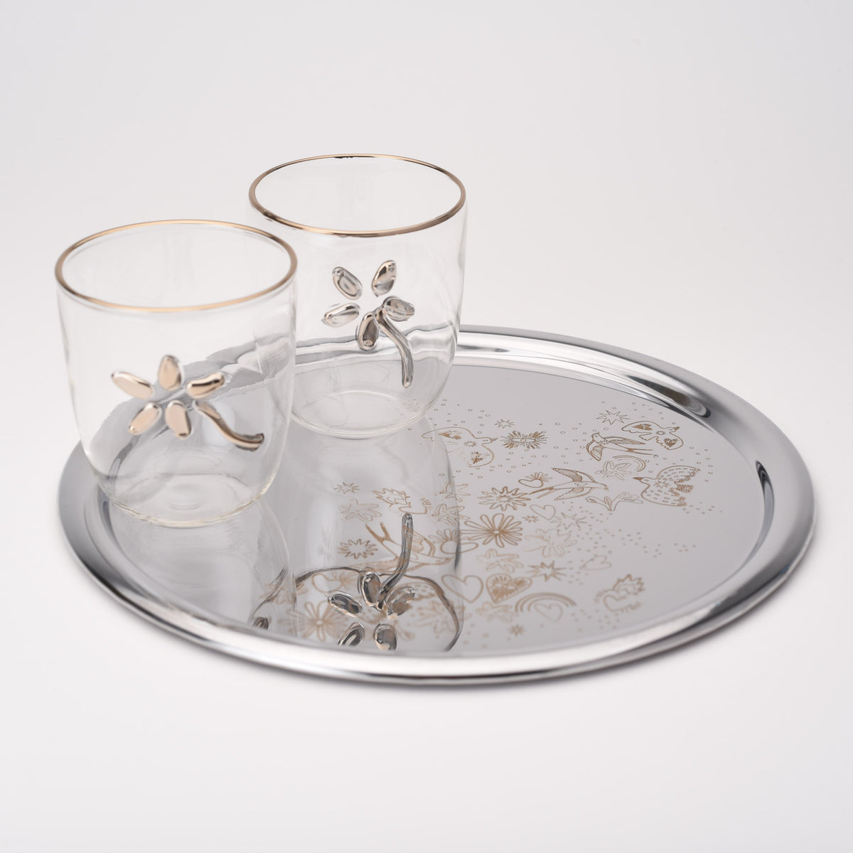 Round Tray- Tropical