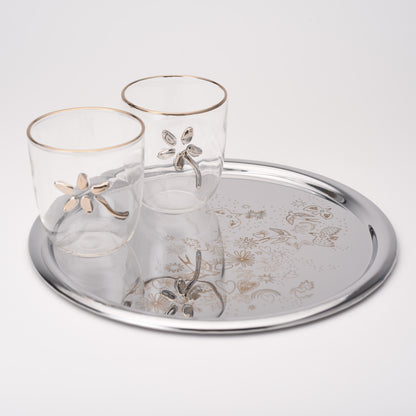 Round Tray- Tropical