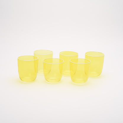 colored tumbler set of 6