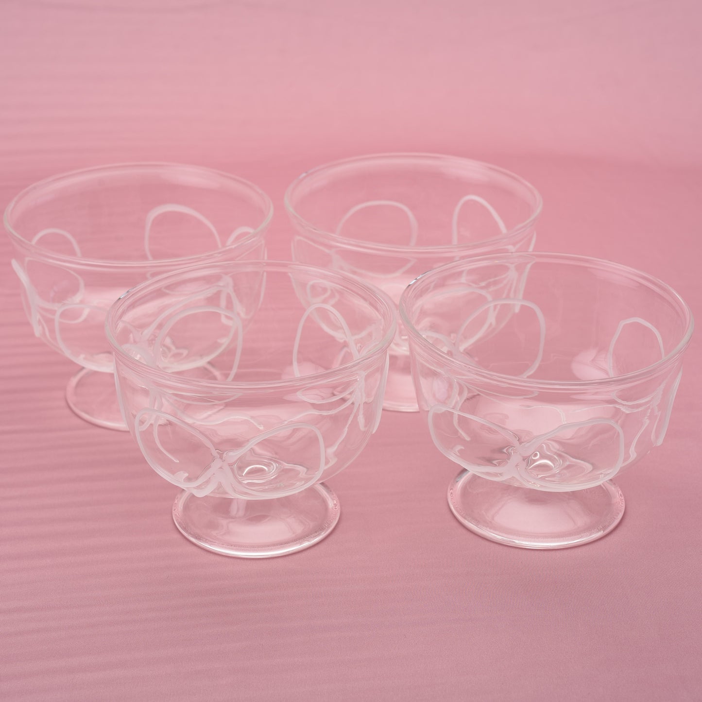 Ice Cream Bowl with Bow (set of 4)