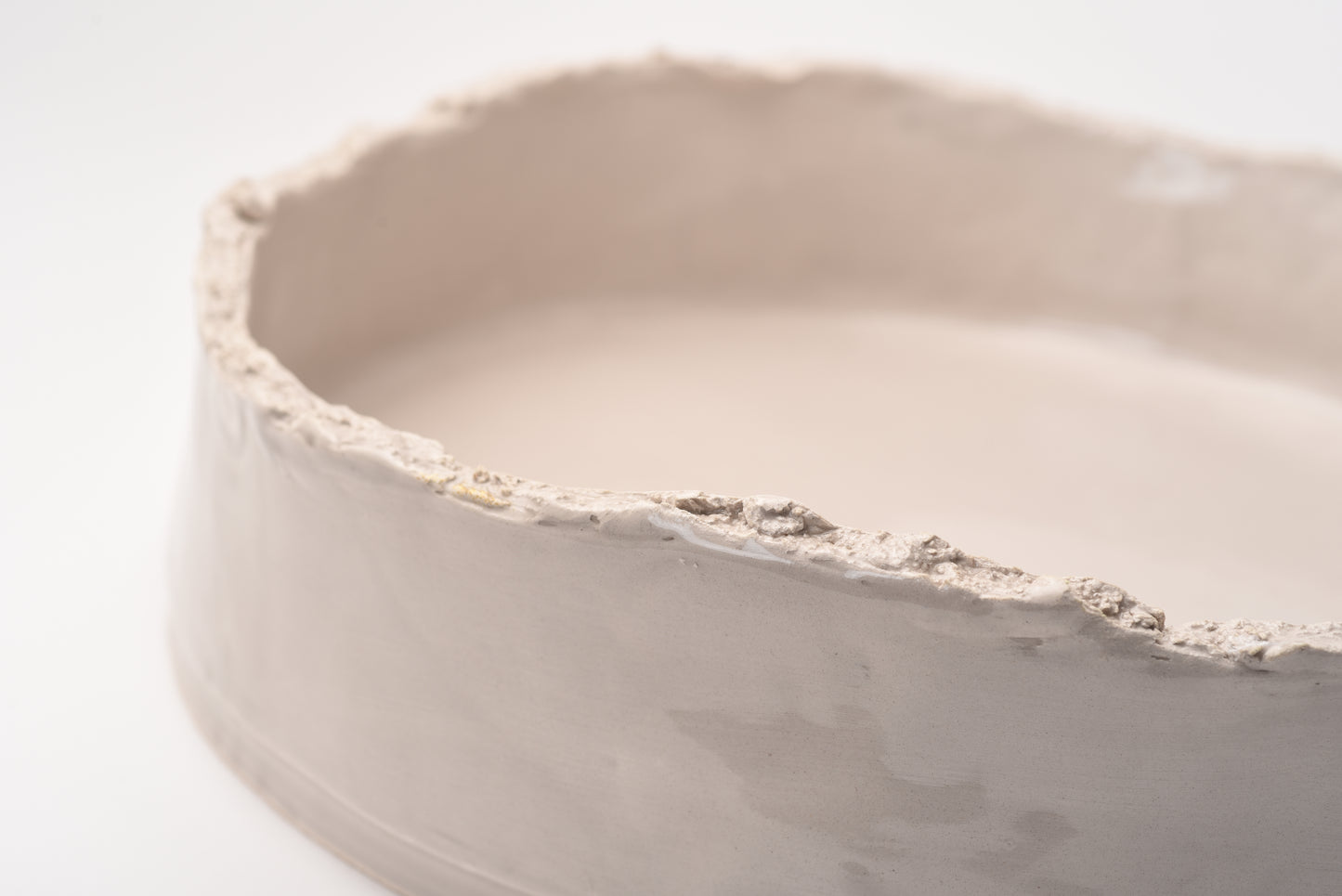 ceramic- chunk round bowl