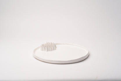 ceramic-steffi spiky round plate