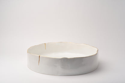 ceramic-50cm round deep serving dish