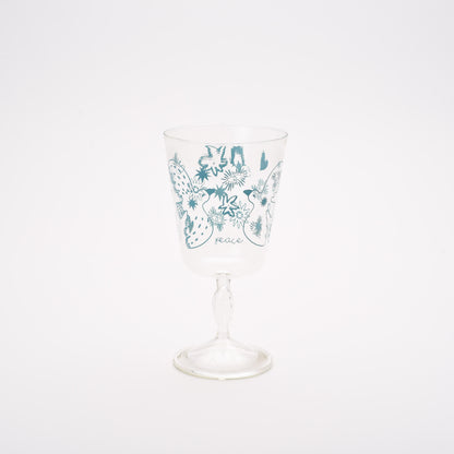 Stem Glass Printed -set of 4
