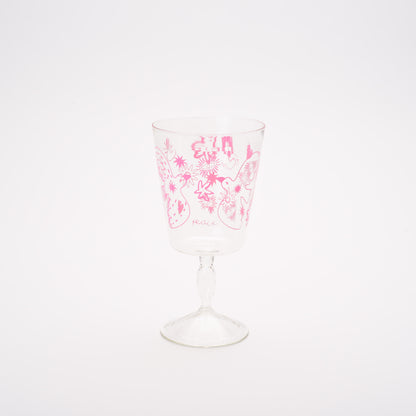 Stem Glass Printed -set of 4