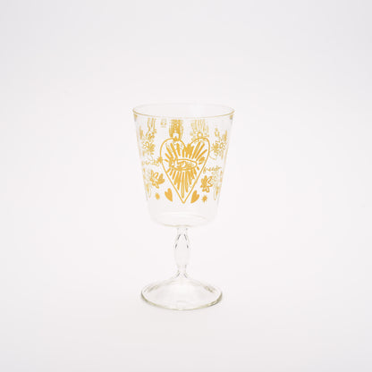 Stem Glass Printed -set of 4