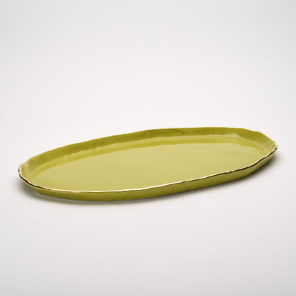 sample sale- ceramic large oval platter