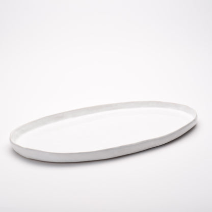 ceramic large oval flat platter
