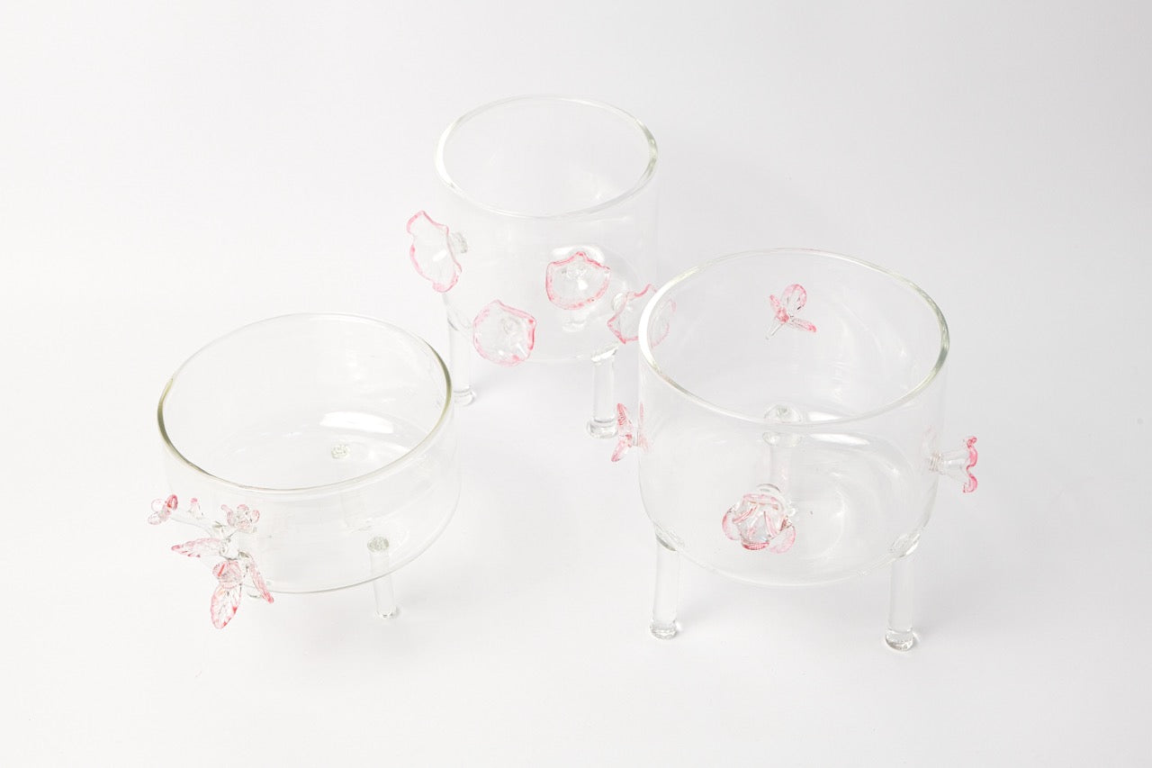 Party Bowl with flower- medium