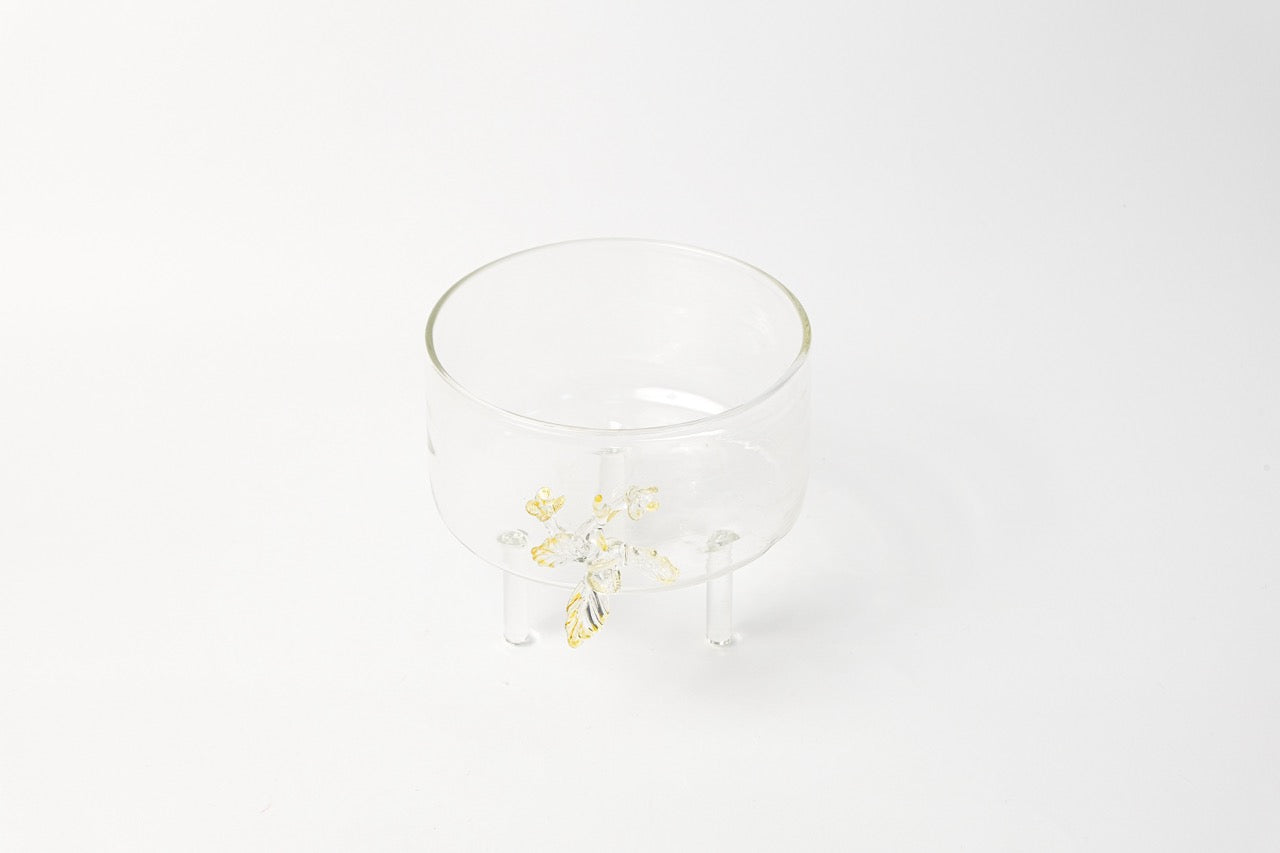 Party Bowl with flower- medium