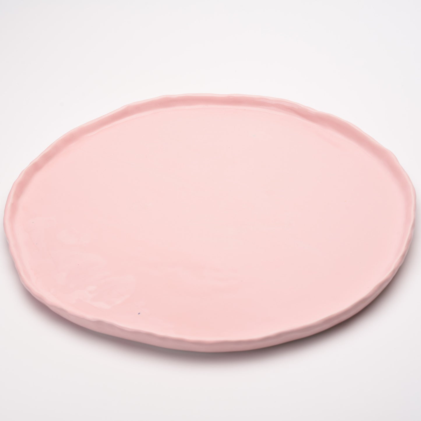 ceramic large flat round platter