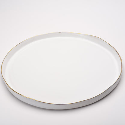 sample sale- ceramic large round platter